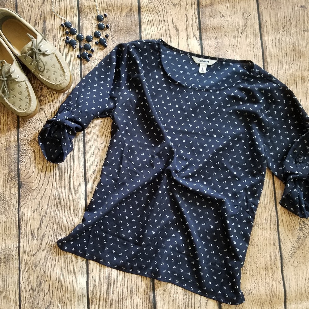 BOGO SALE! Old Navy Navy Blue Anchor Shirt